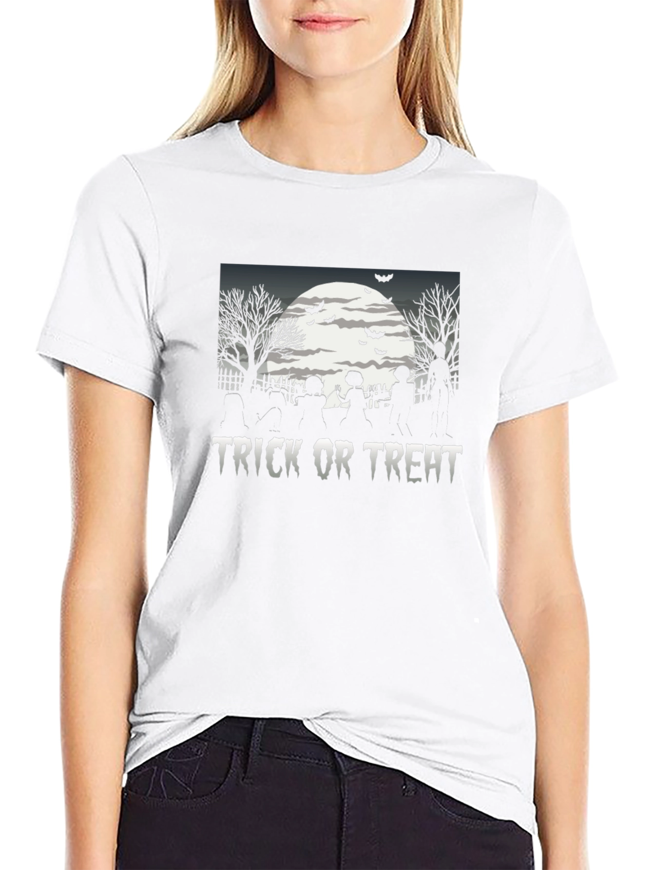 Trick or Treat Halloween Graphic T-Shirt