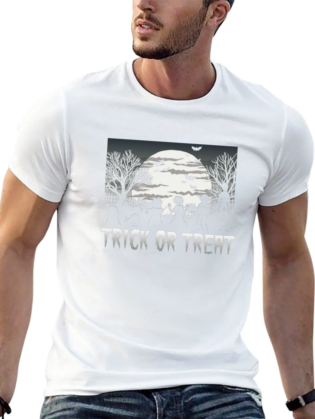 Trick or Treat Halloween Graphic T-Shirt
