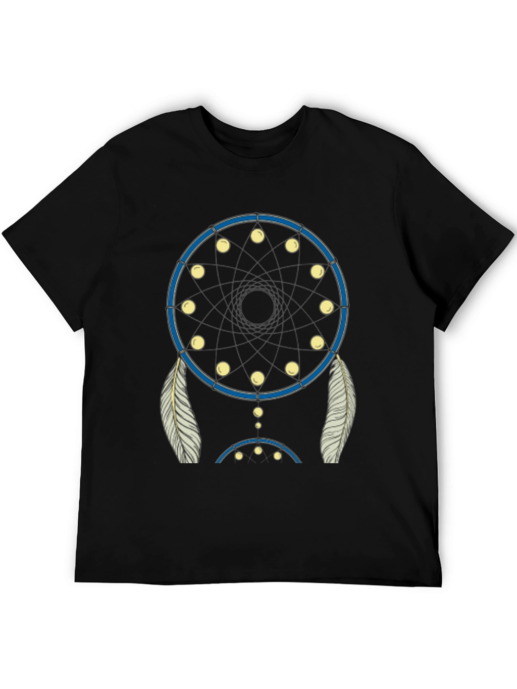Dream Catcher Graphic Tee - Black Cotton Blend