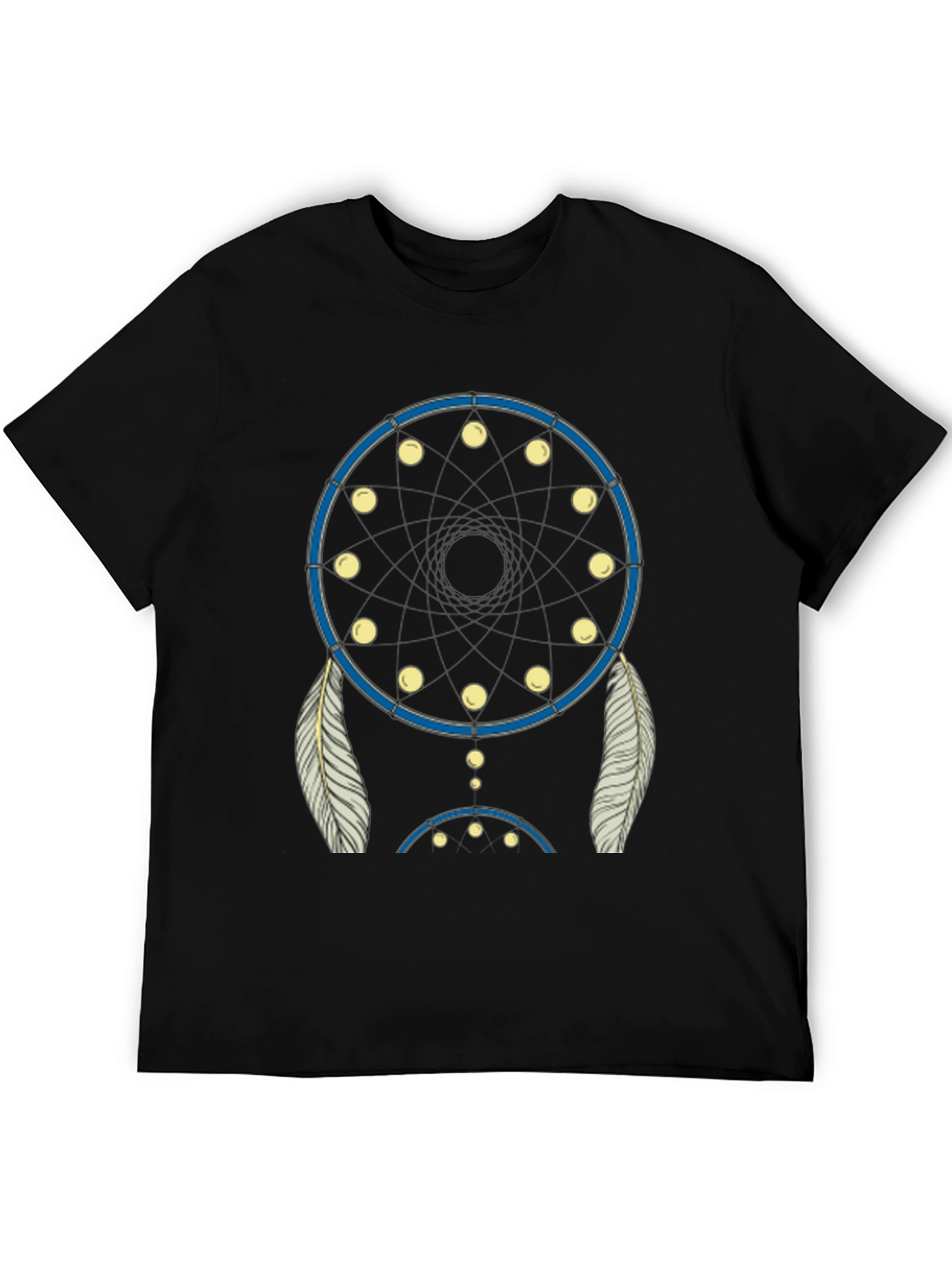 Dream Catcher Graphic Tee - Black Cotton Blend