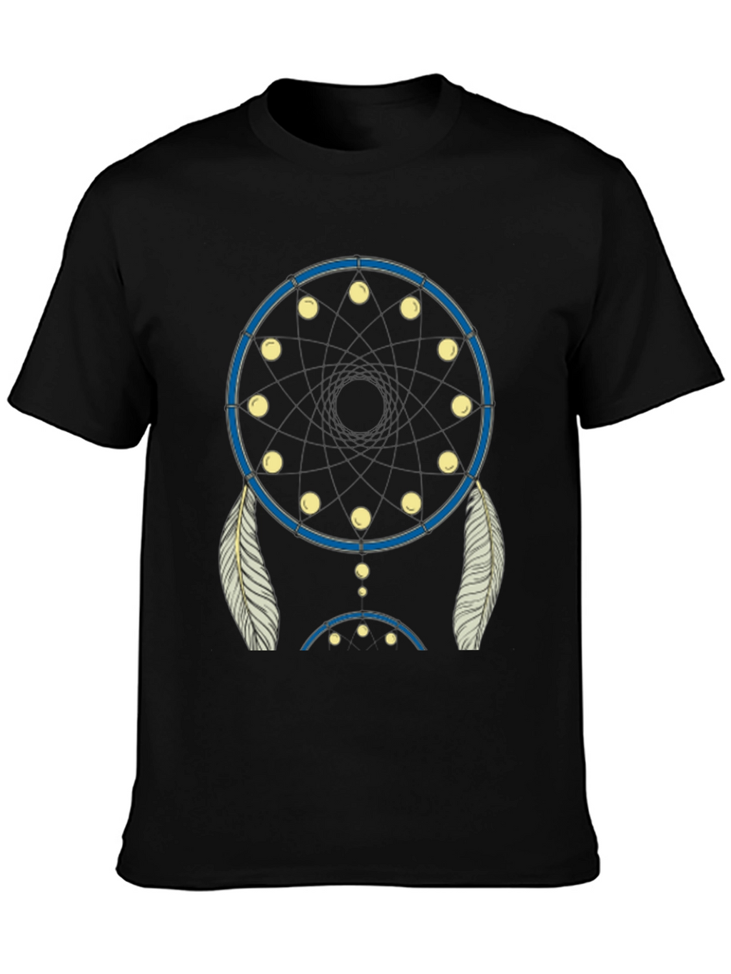Dream Catcher Graphic Tee - Black Cotton Blend