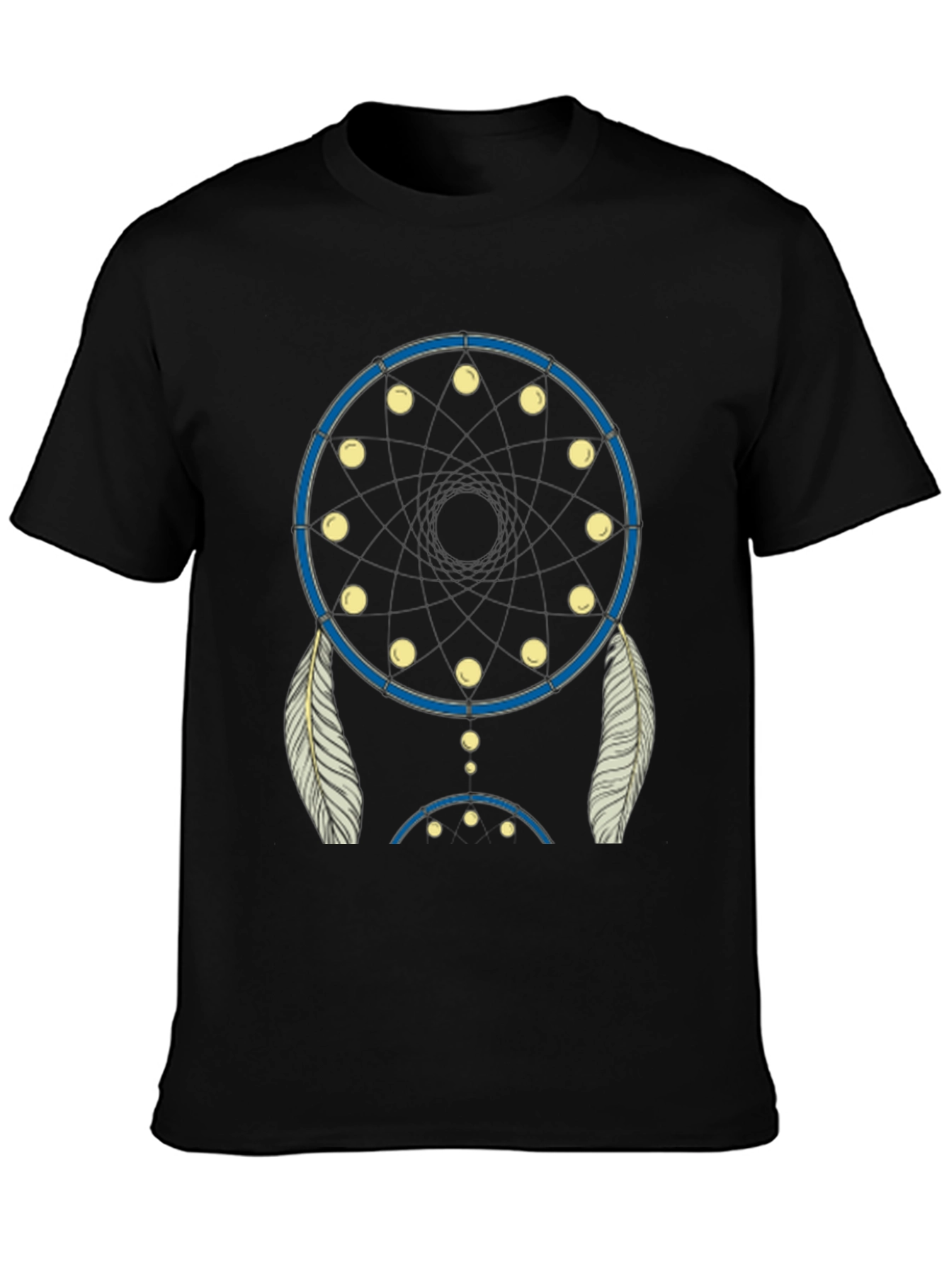 Dream Catcher Graphic Tee - Black Cotton Blend