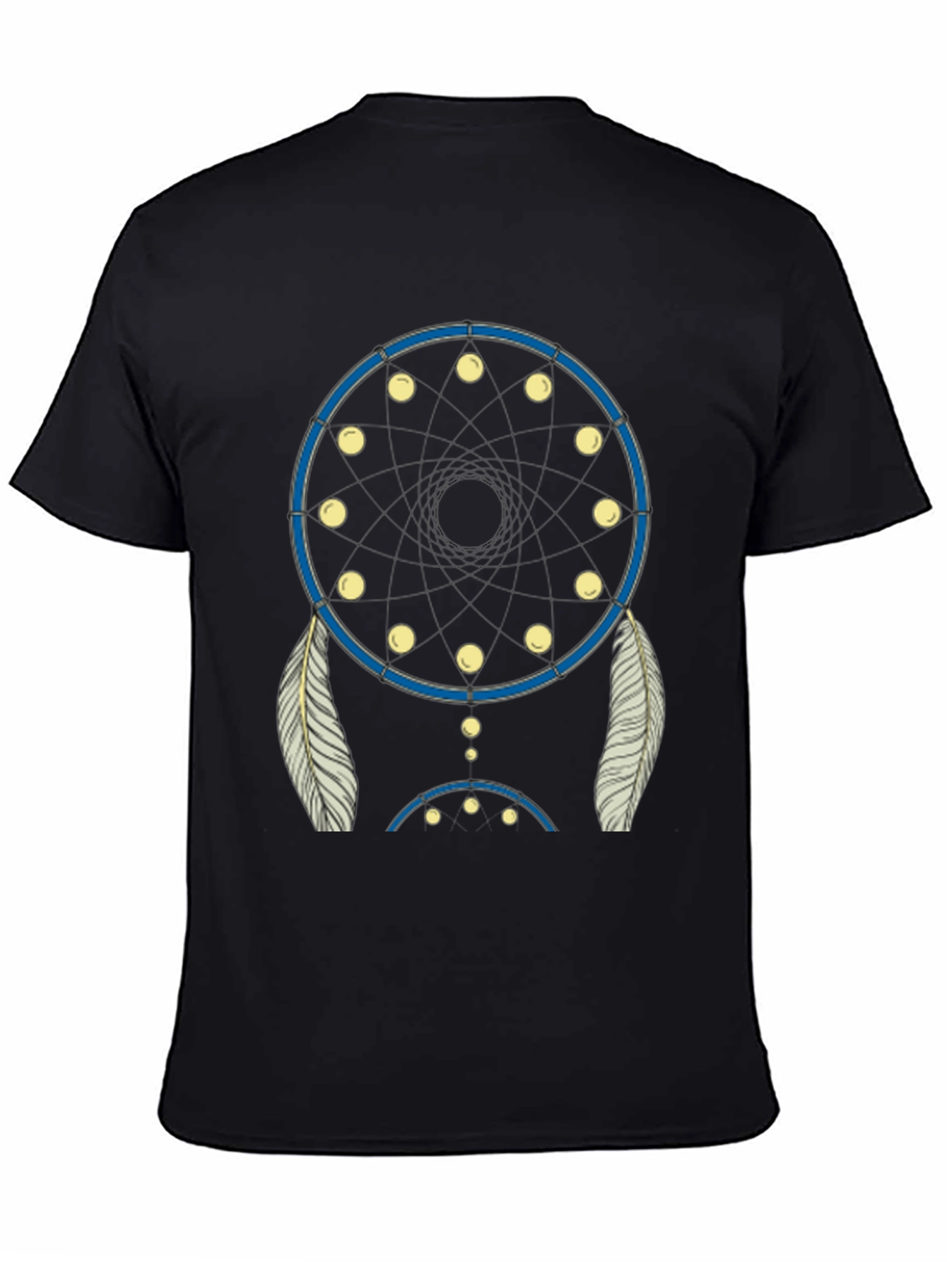 Dream Catcher Graphic Tee - Black Cotton Blend