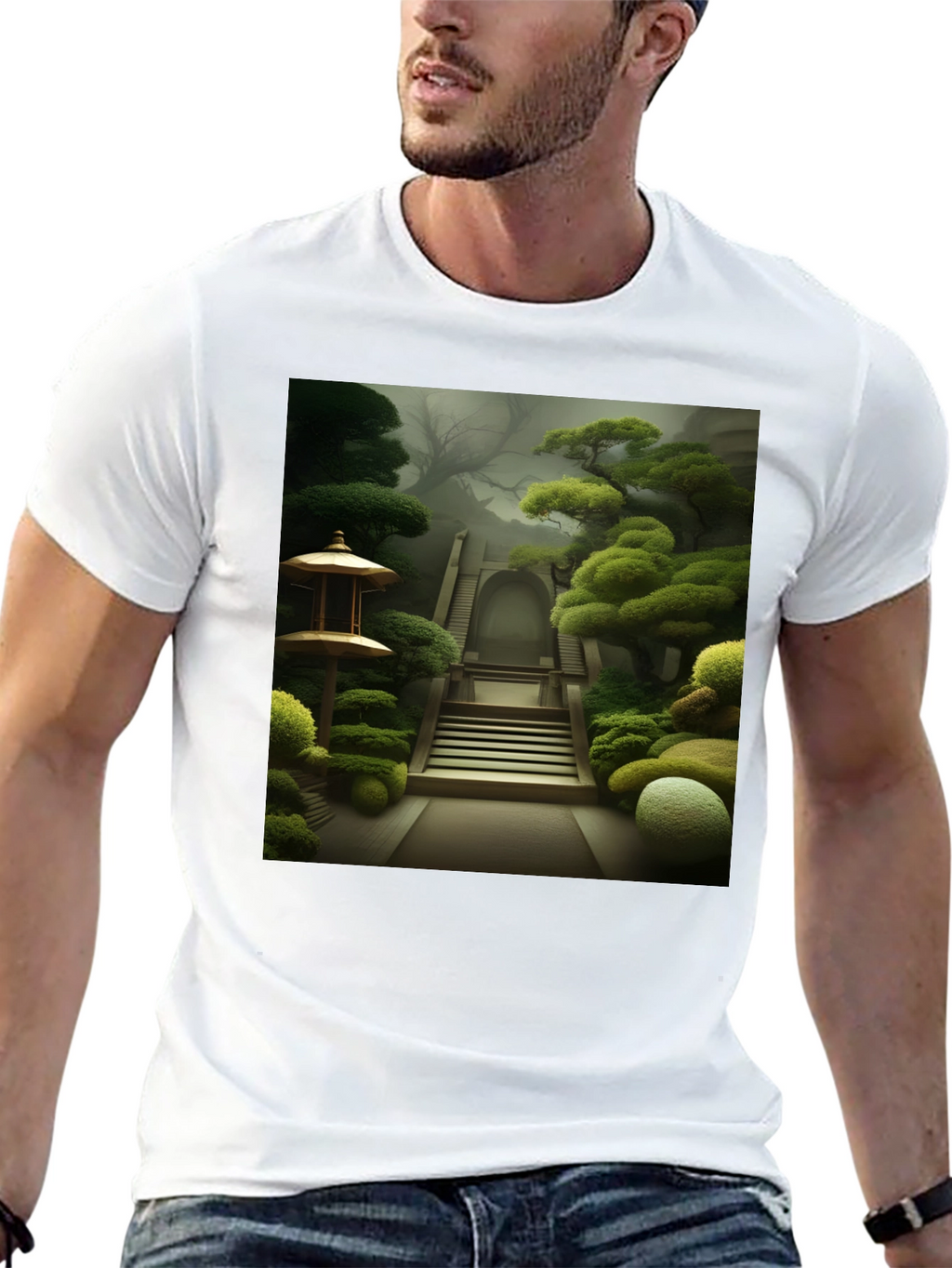 Zen Garden T-Shirt - Serene Landscape Tee