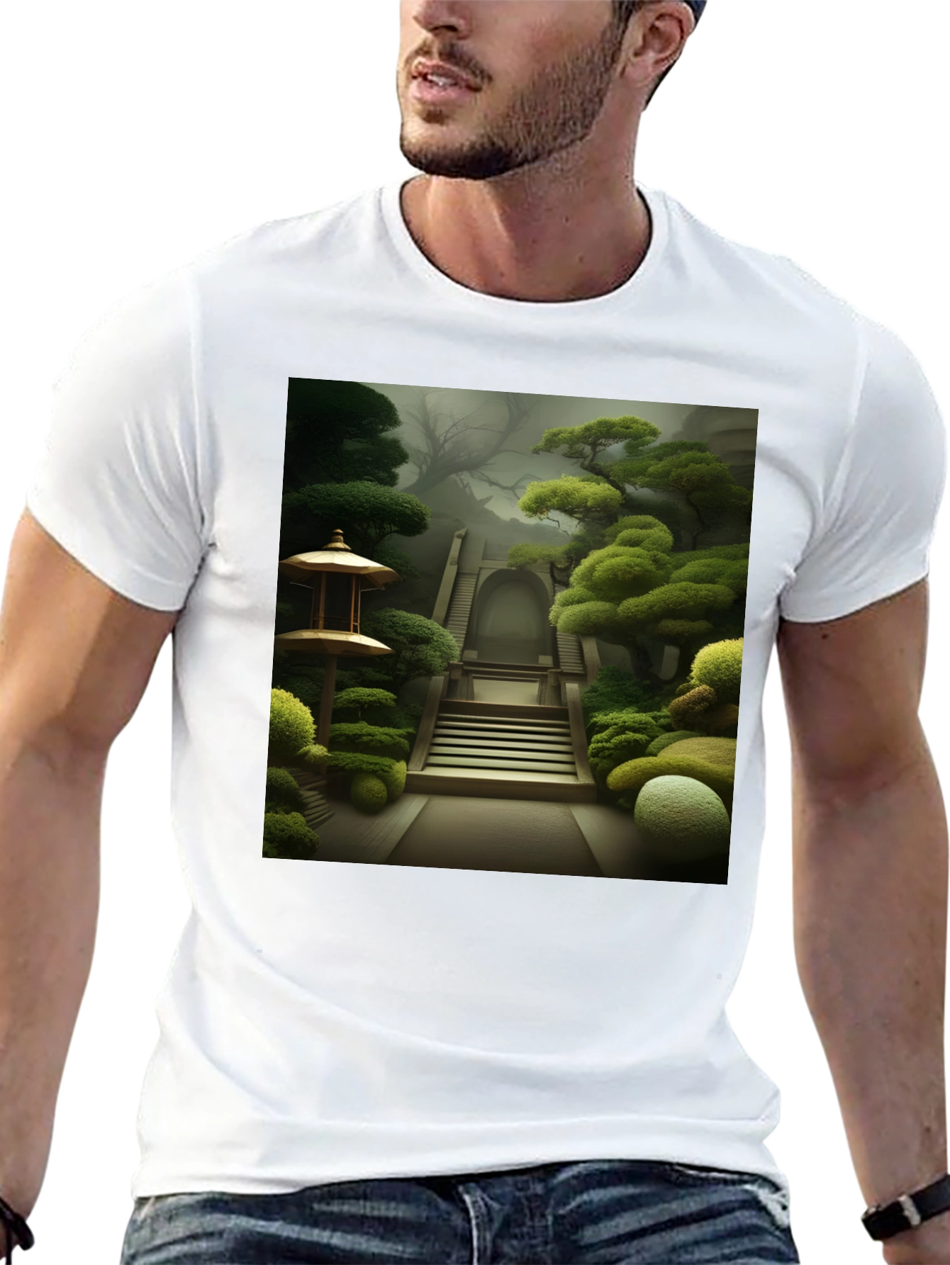Zen Garden T-Shirt - Serene Landscape Tee