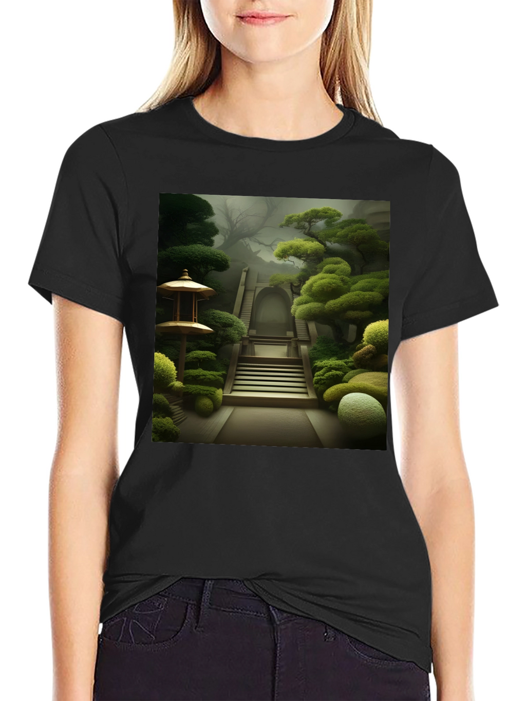 Zen Garden T-Shirt - Serene Landscape Tee