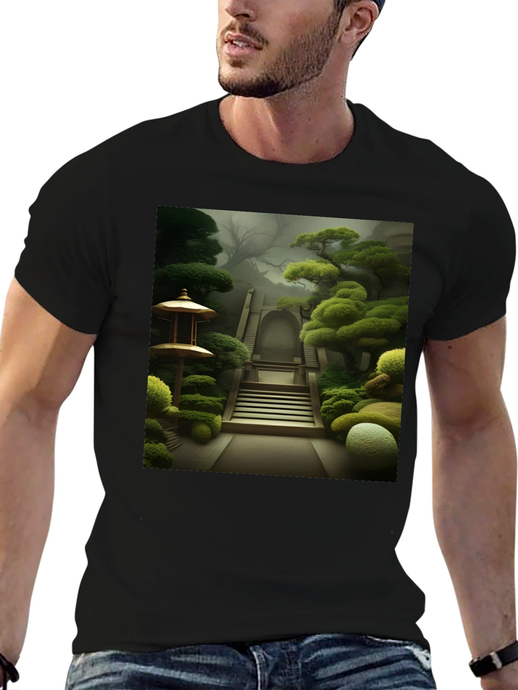 Zen Garden T-Shirt - Serene Landscape Tee
