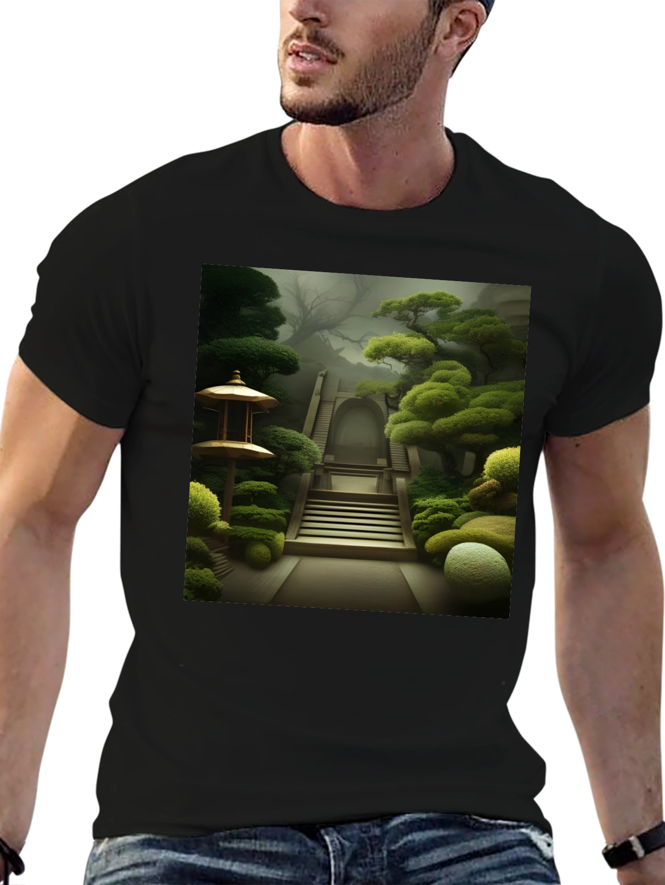 Zen Garden T-Shirt - Serene Landscape Tee