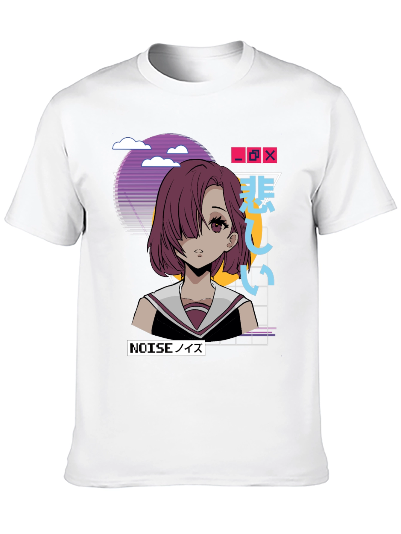Anime Girl Graphic Tee - Retro Style