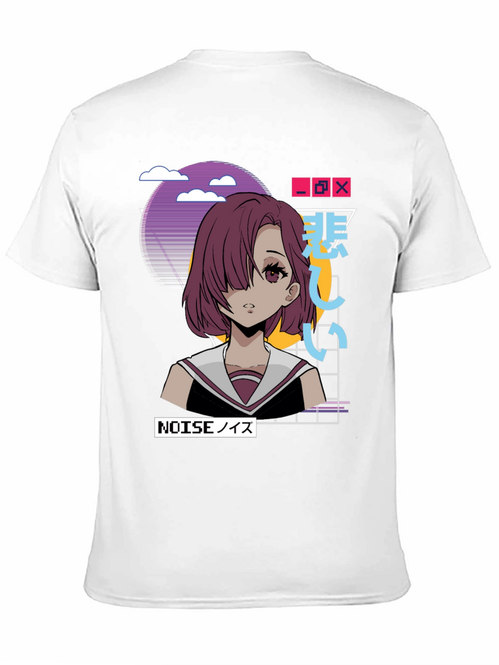 Anime Girl Graphic Tee - Retro Style