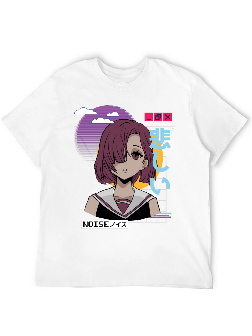 Anime Girl Graphic Tee - Retro Style