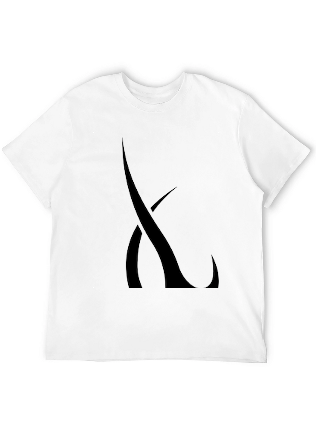 Modern Black T-Shirt with Abstract Graphic Design