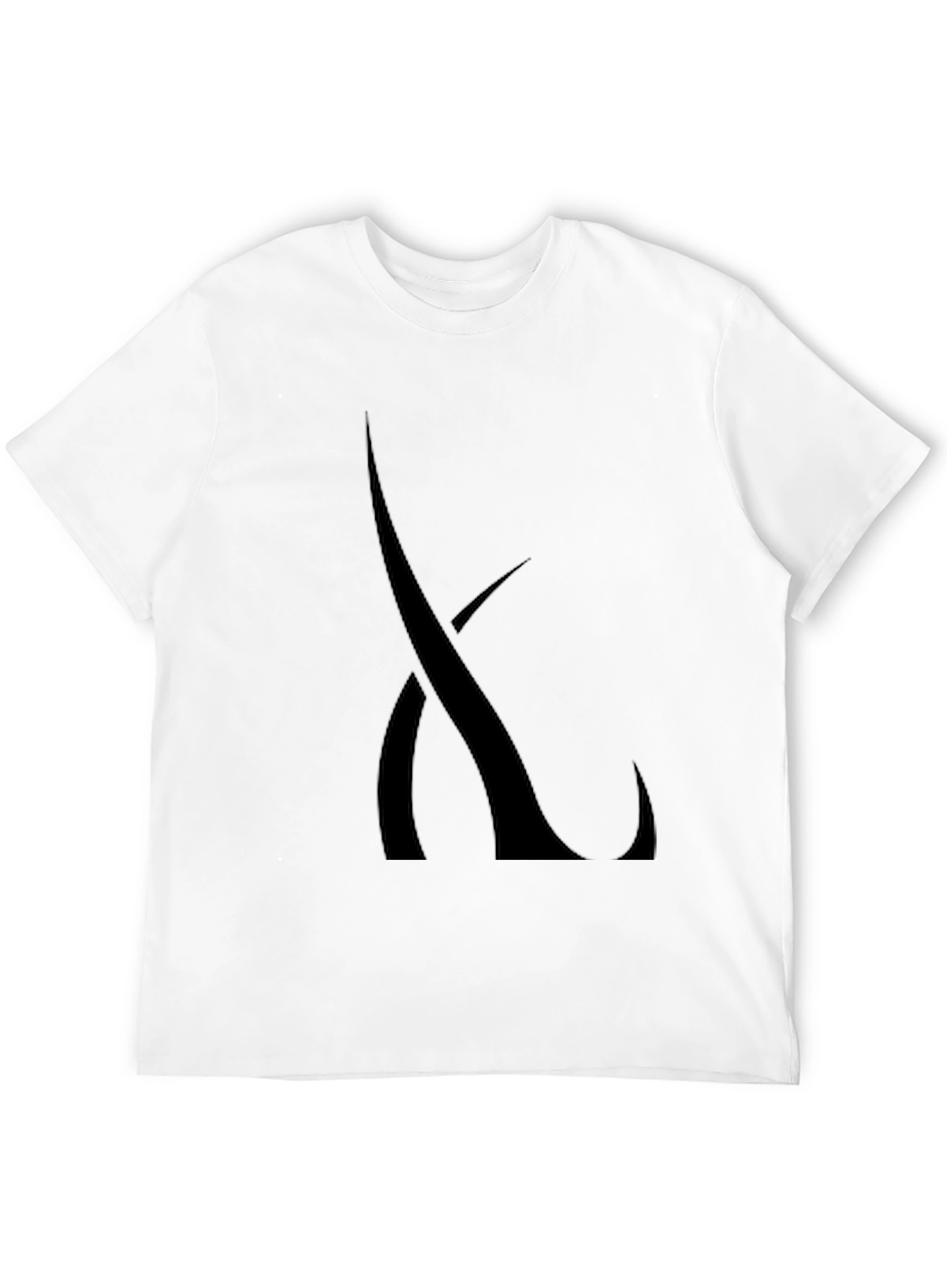 Modern Black T-Shirt with Abstract Graphic Design
