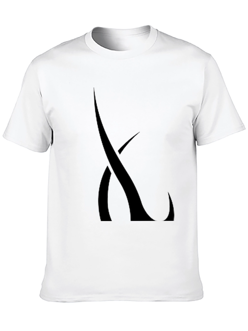 Modern Black T-Shirt with Abstract Graphic Design