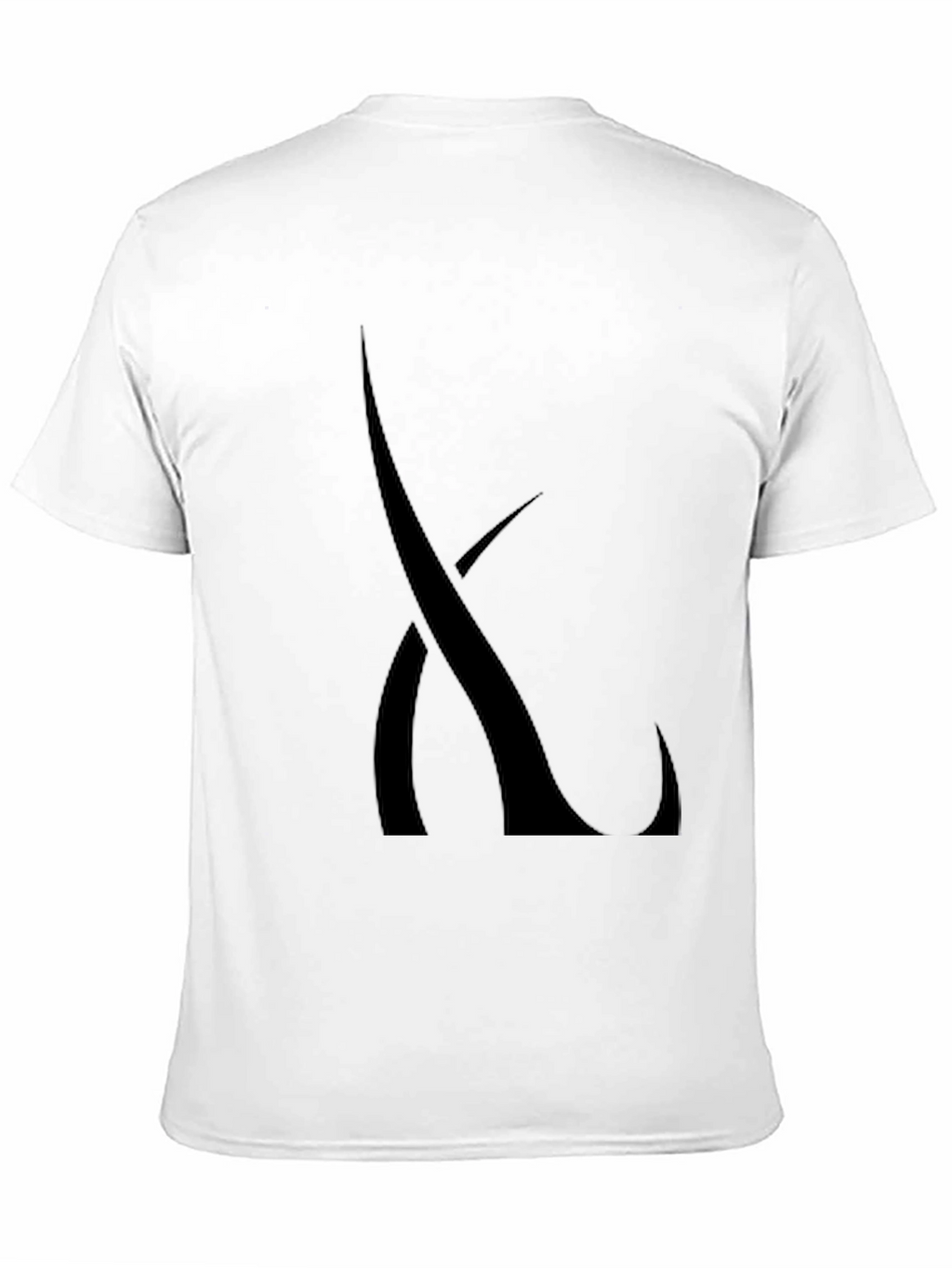 Modern Black T-Shirt with Abstract Graphic Design
