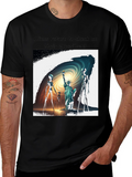 Aliens Visit Statue of Liberty Graphic Tee