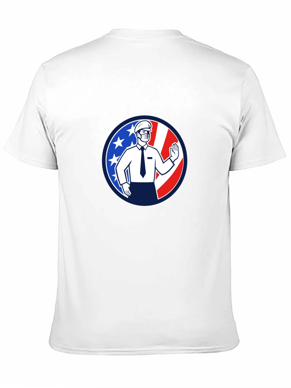 Patriotic Masked Worker Graphic Tee