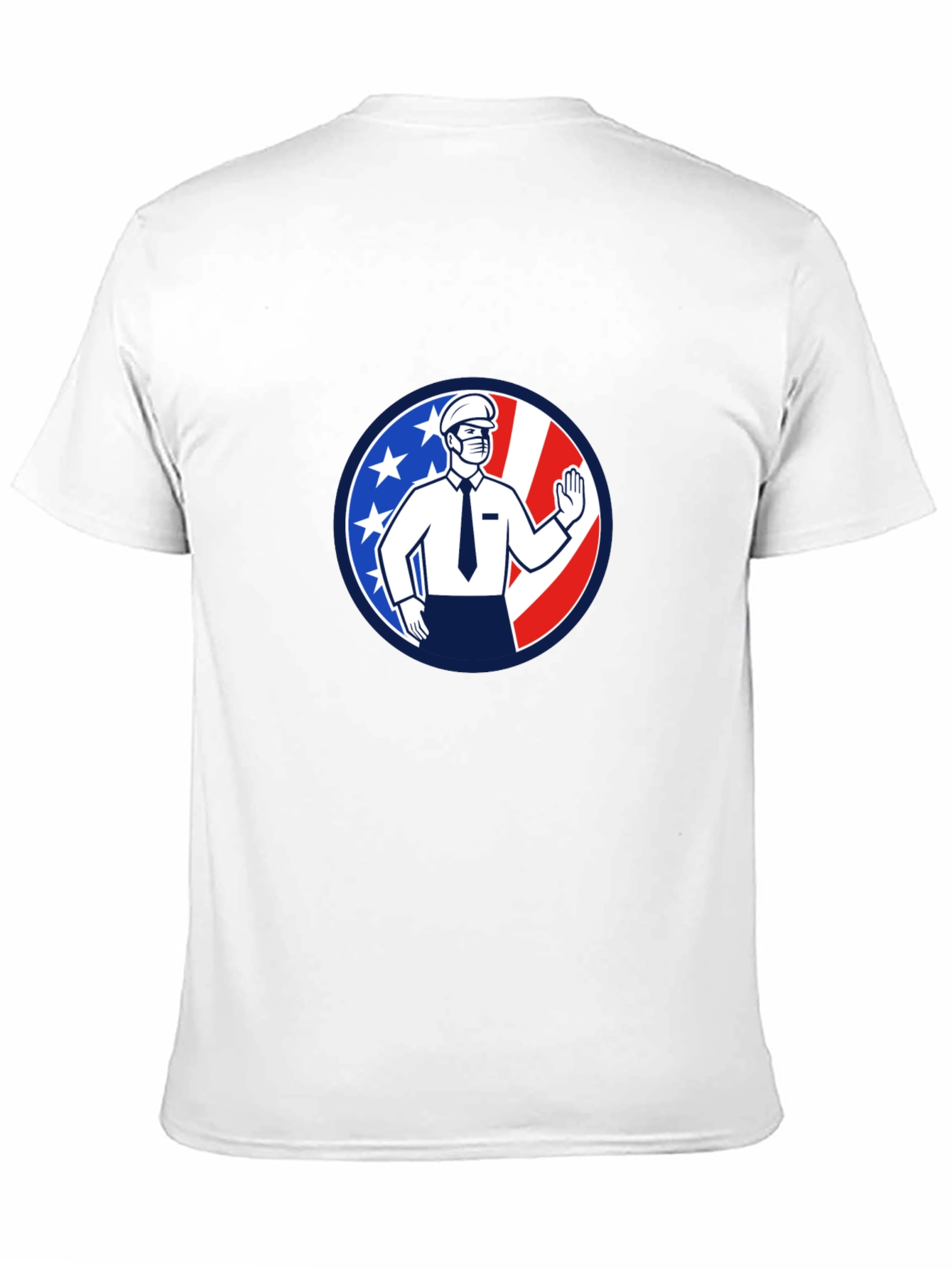 Patriotic Masked Worker Graphic Tee