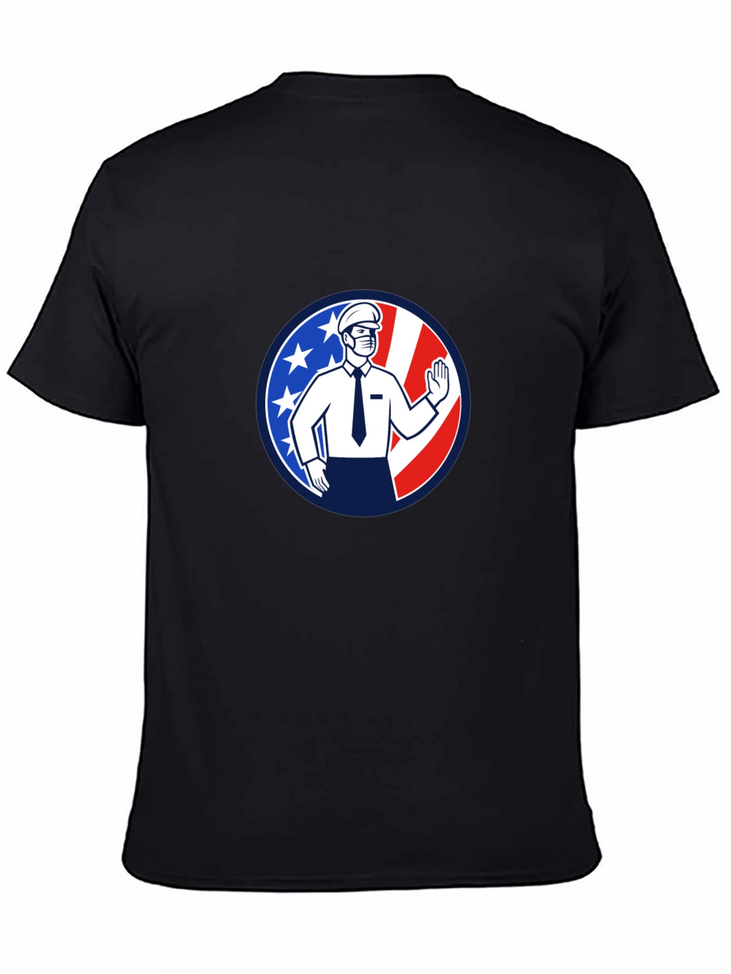 Patriotic Masked Worker Graphic Tee