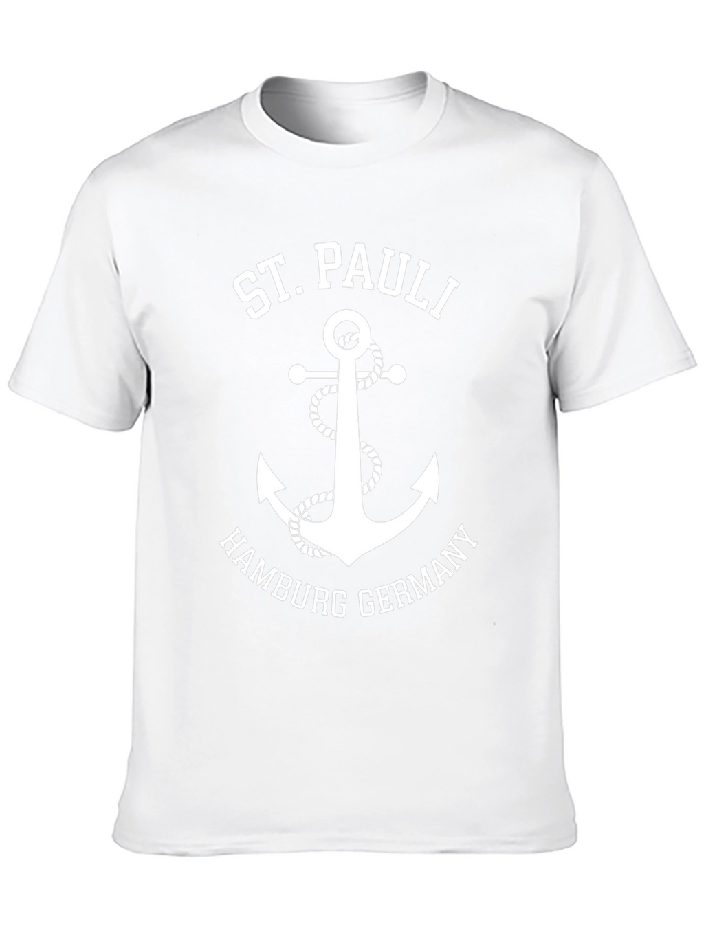 St. Pauli Hamburg Germany Anchor Black T-Shirt