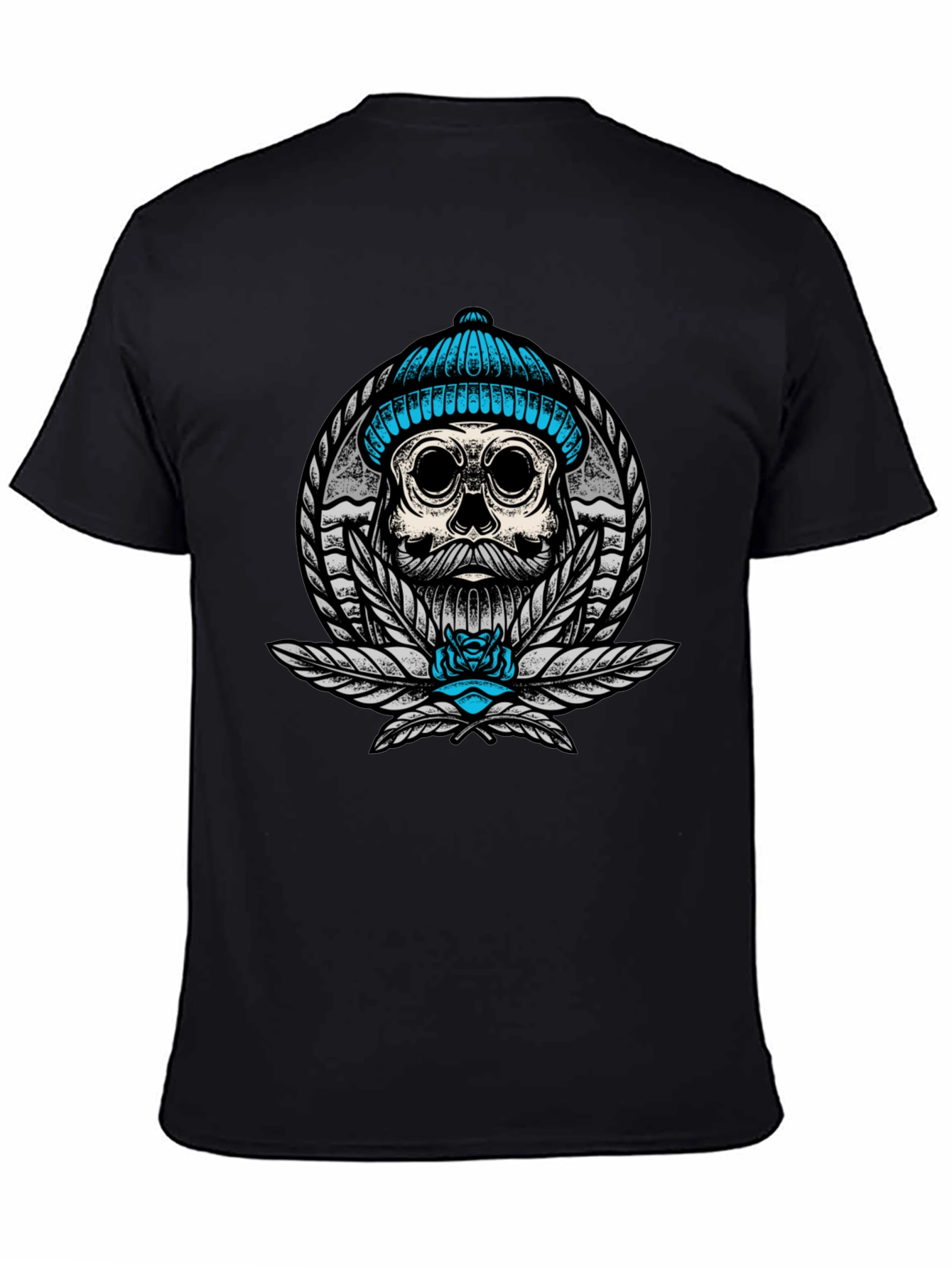 Skull with Beanie Graphic Tee