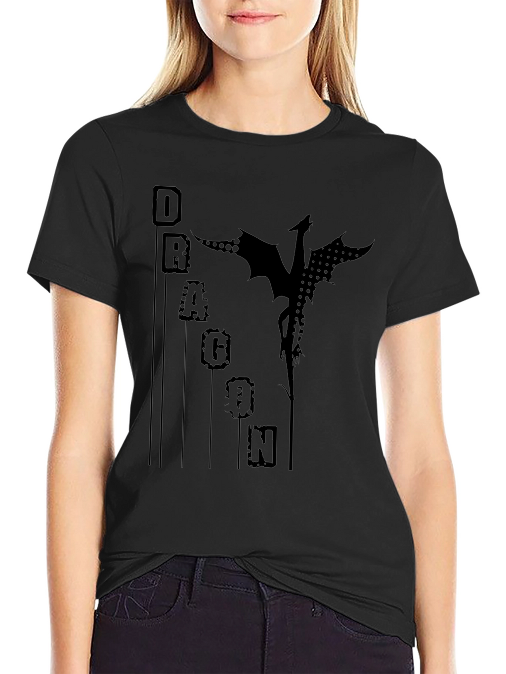 Dragon Graphic T-Shirt - Black