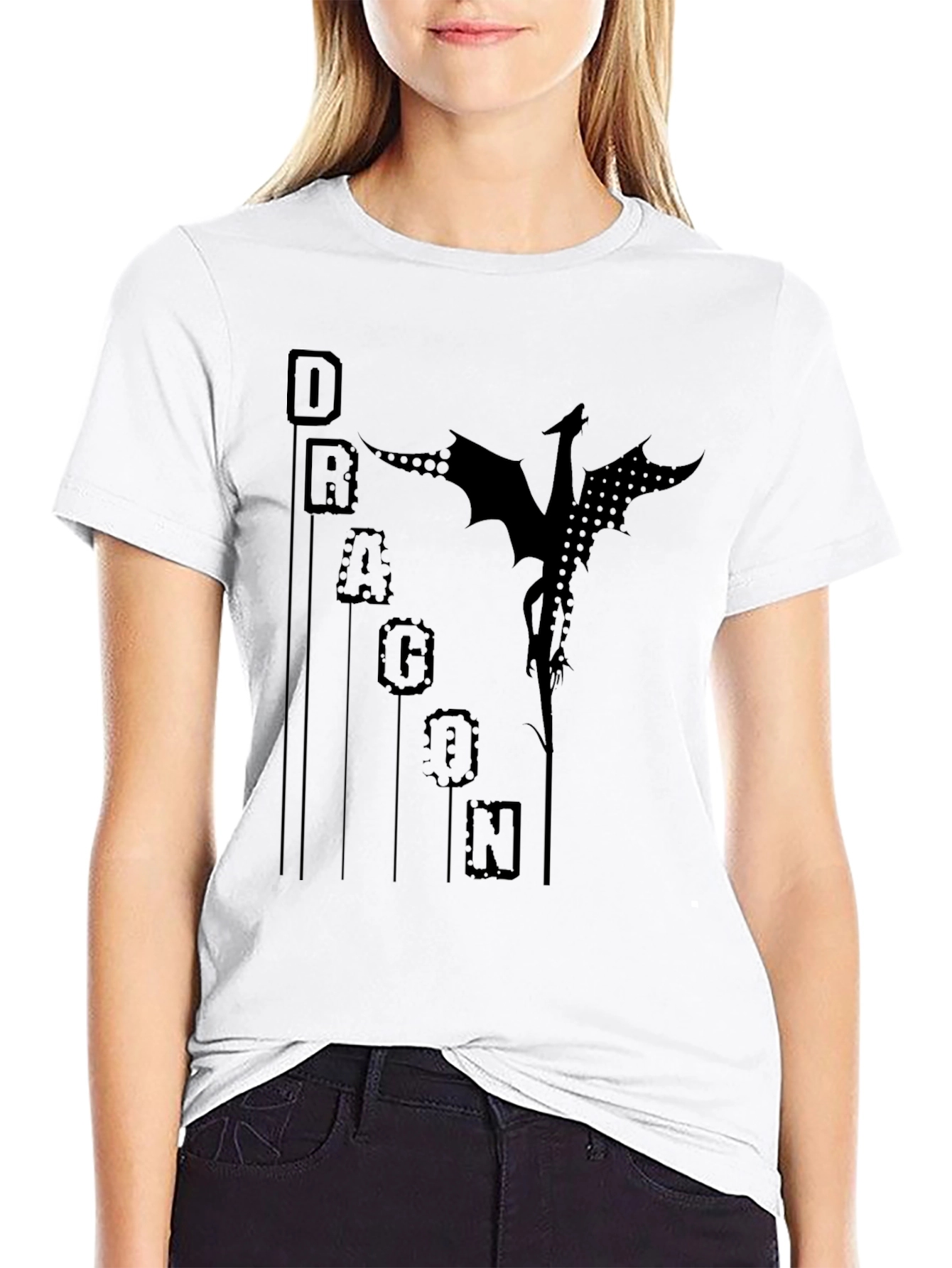 Dragon Graphic T-Shirt - Black