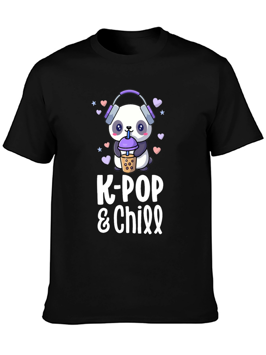 K-Pop & Chill Panda T-Shirt