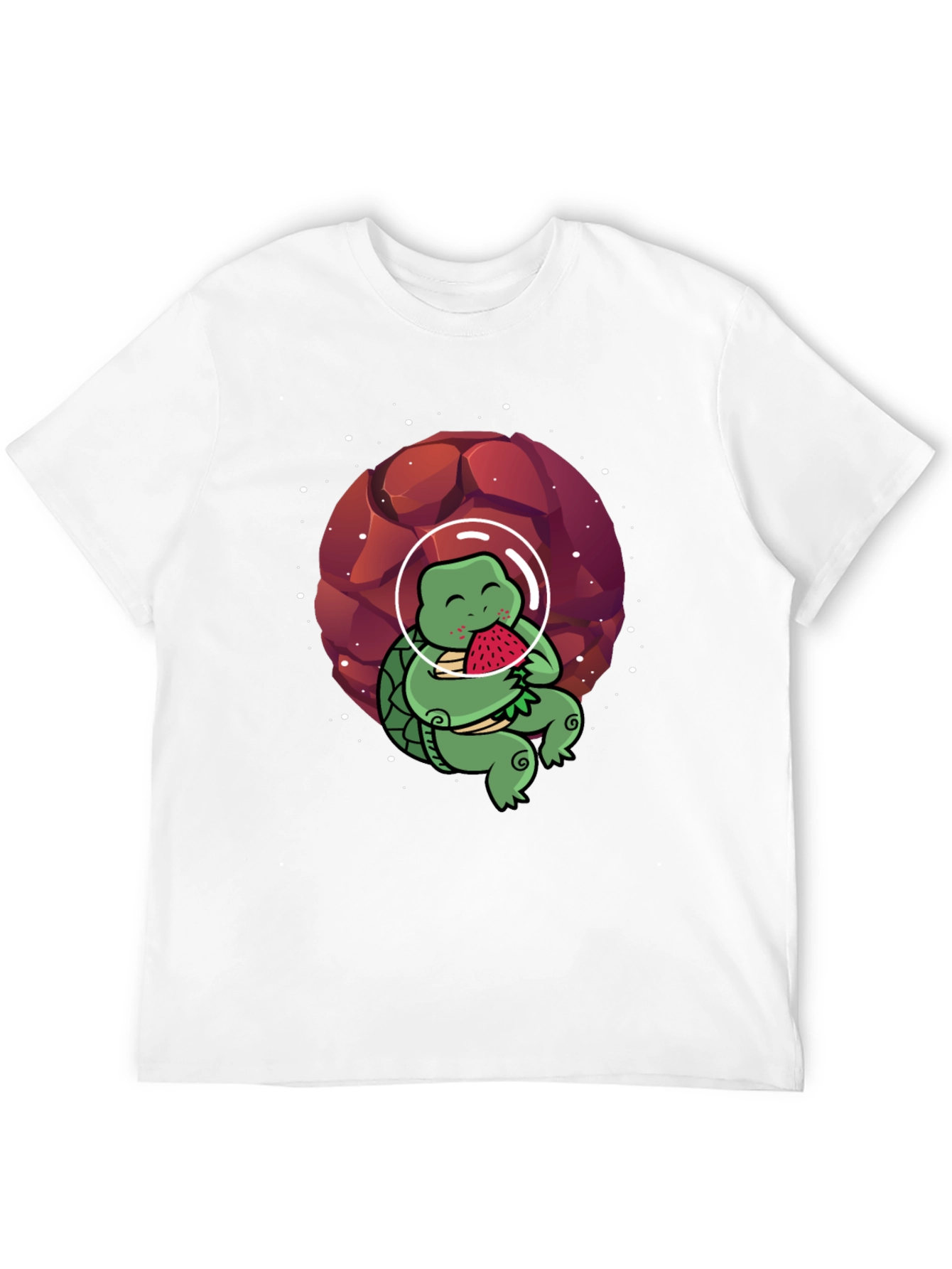 Astronaut Turtle T-Shirt - Space & Watermelon Fun!