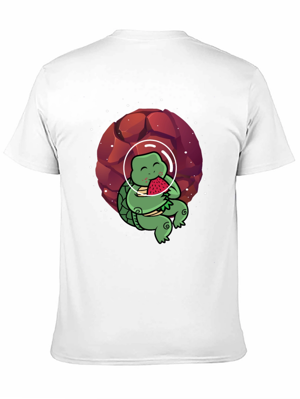 Astronaut Turtle T-Shirt - Space & Watermelon Fun!