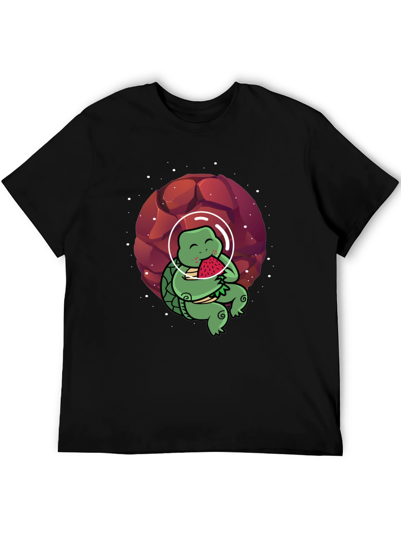 Astronaut Turtle T-Shirt - Space & Watermelon Fun!
