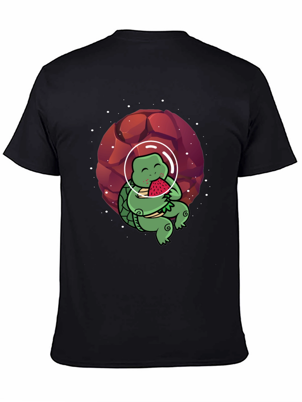 Astronaut Turtle T-Shirt - Space & Watermelon Fun!