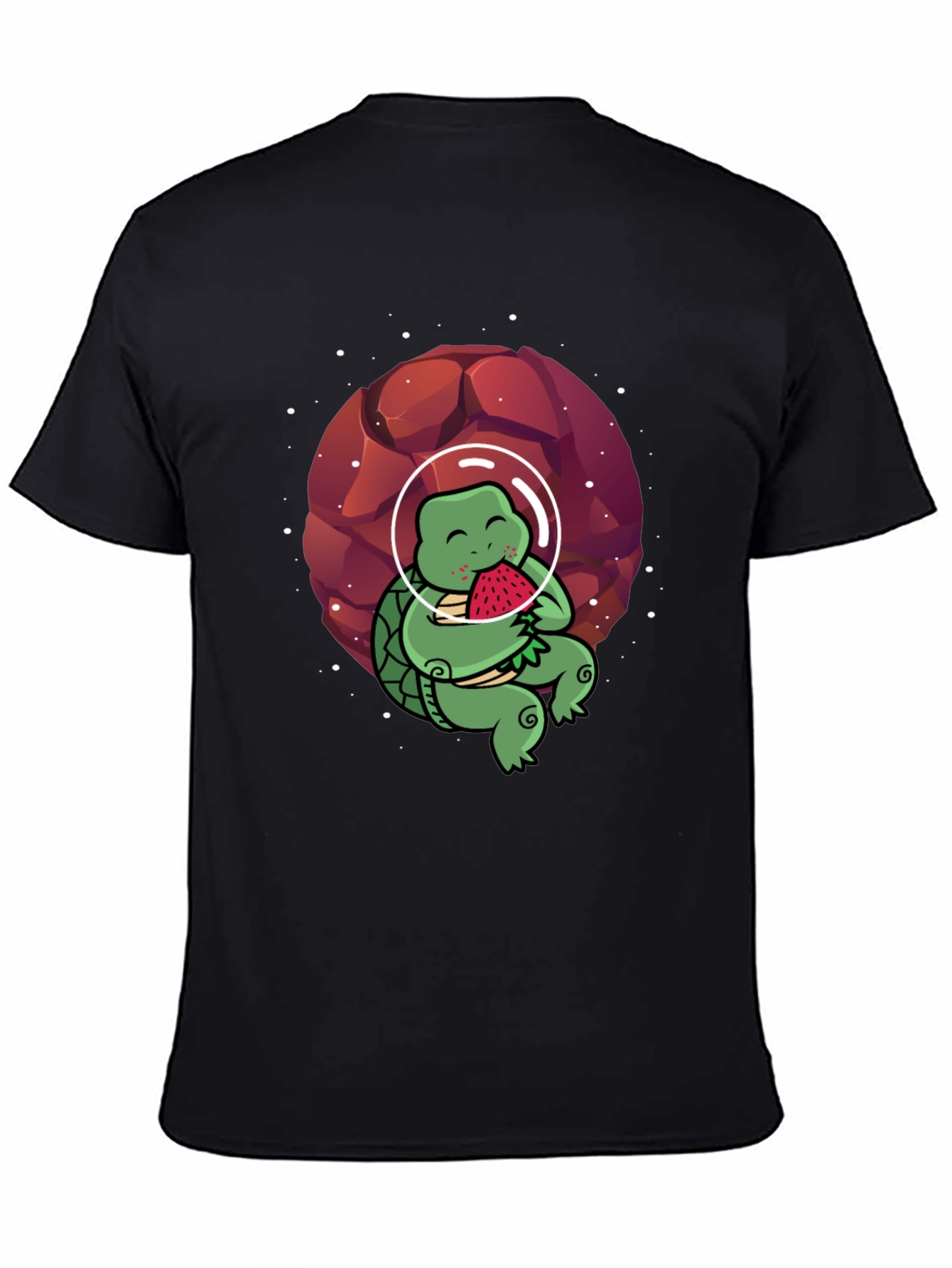 Astronaut Turtle T-Shirt - Space & Watermelon Fun!
