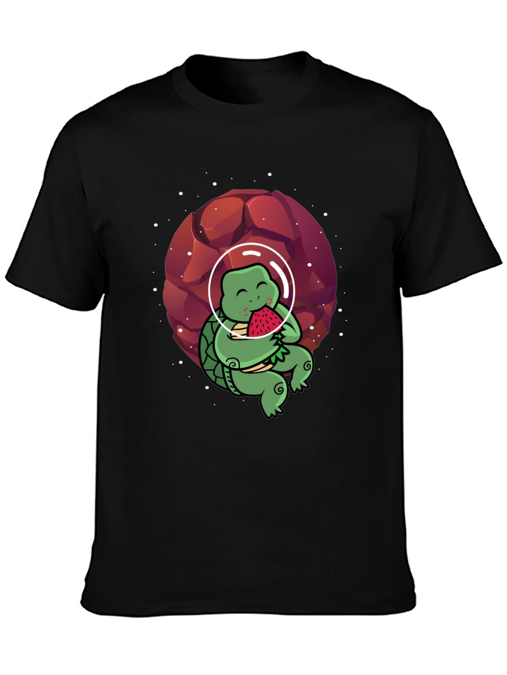 Astronaut Turtle T-Shirt - Space & Watermelon Fun!