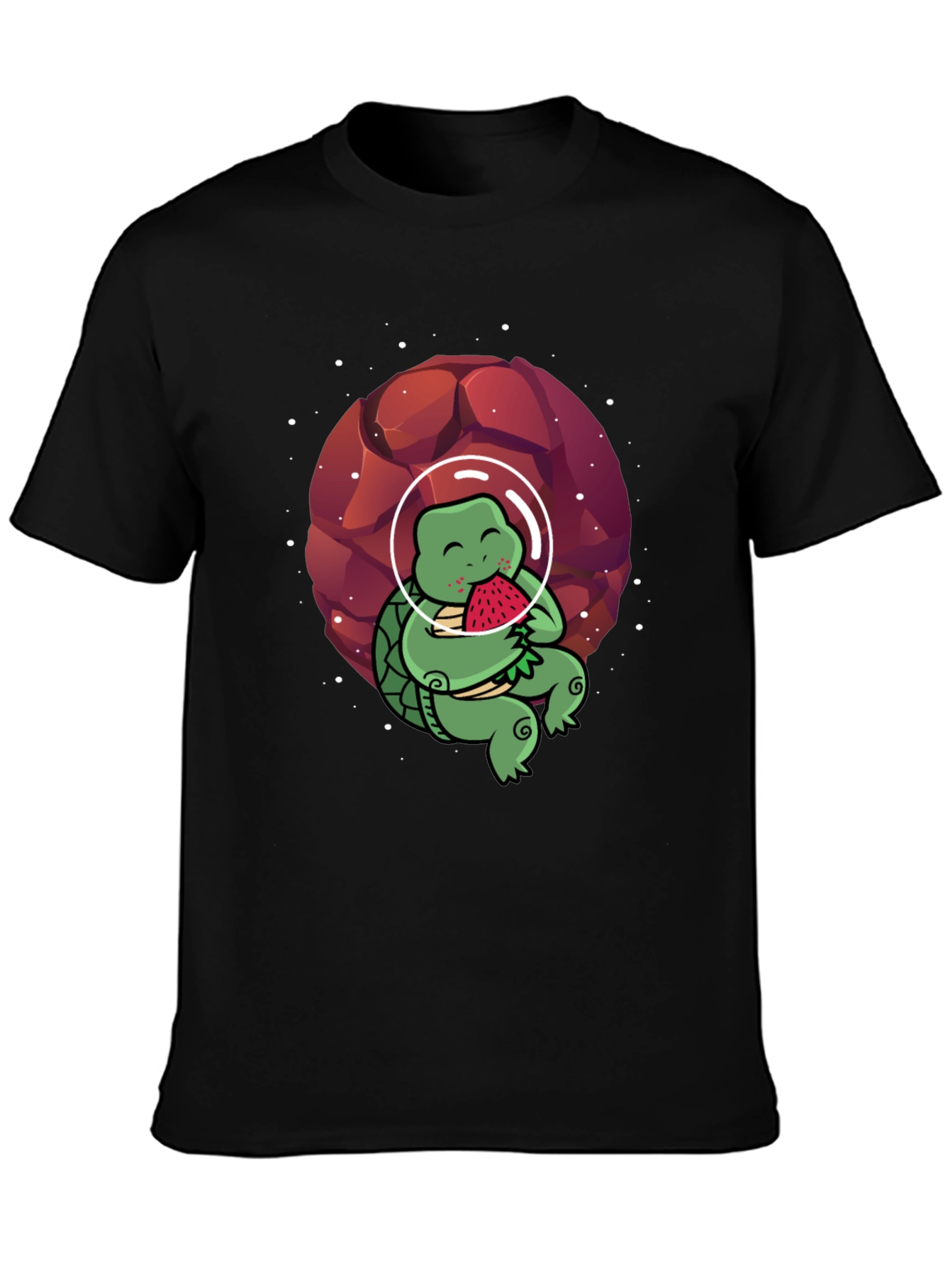 Astronaut Turtle T-Shirt - Space & Watermelon Fun!