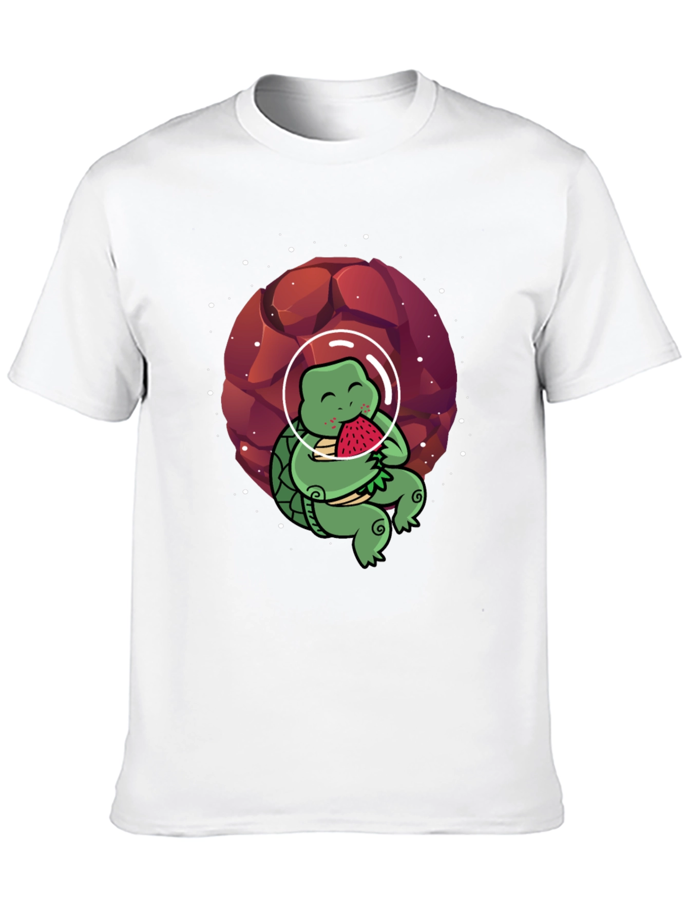Astronaut Turtle T-Shirt - Space & Watermelon Fun!