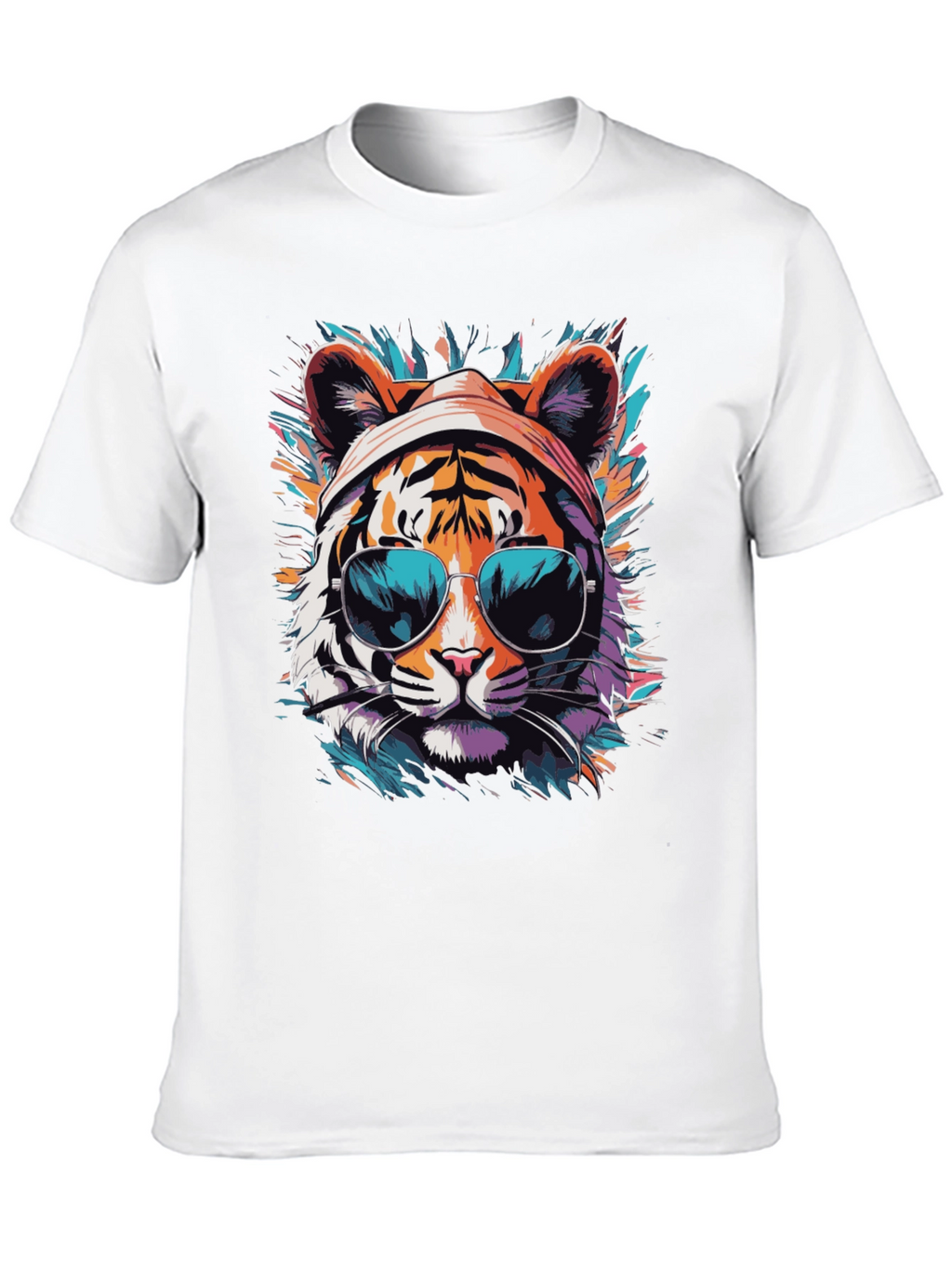 Cool Tiger Graphic Tee - Unisex Black T-Shirt