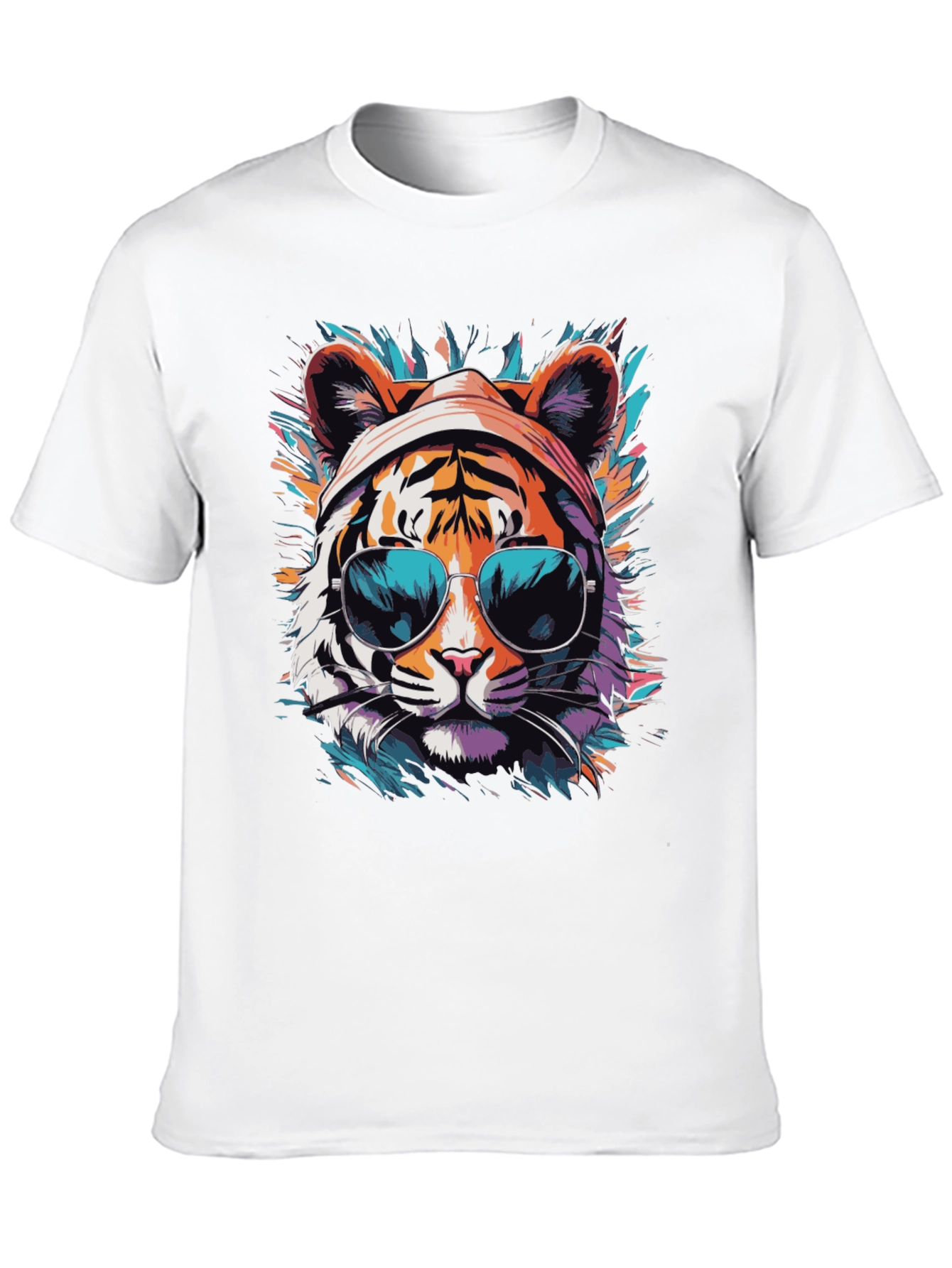 Cool Tiger Graphic Tee - Unisex Black T-Shirt