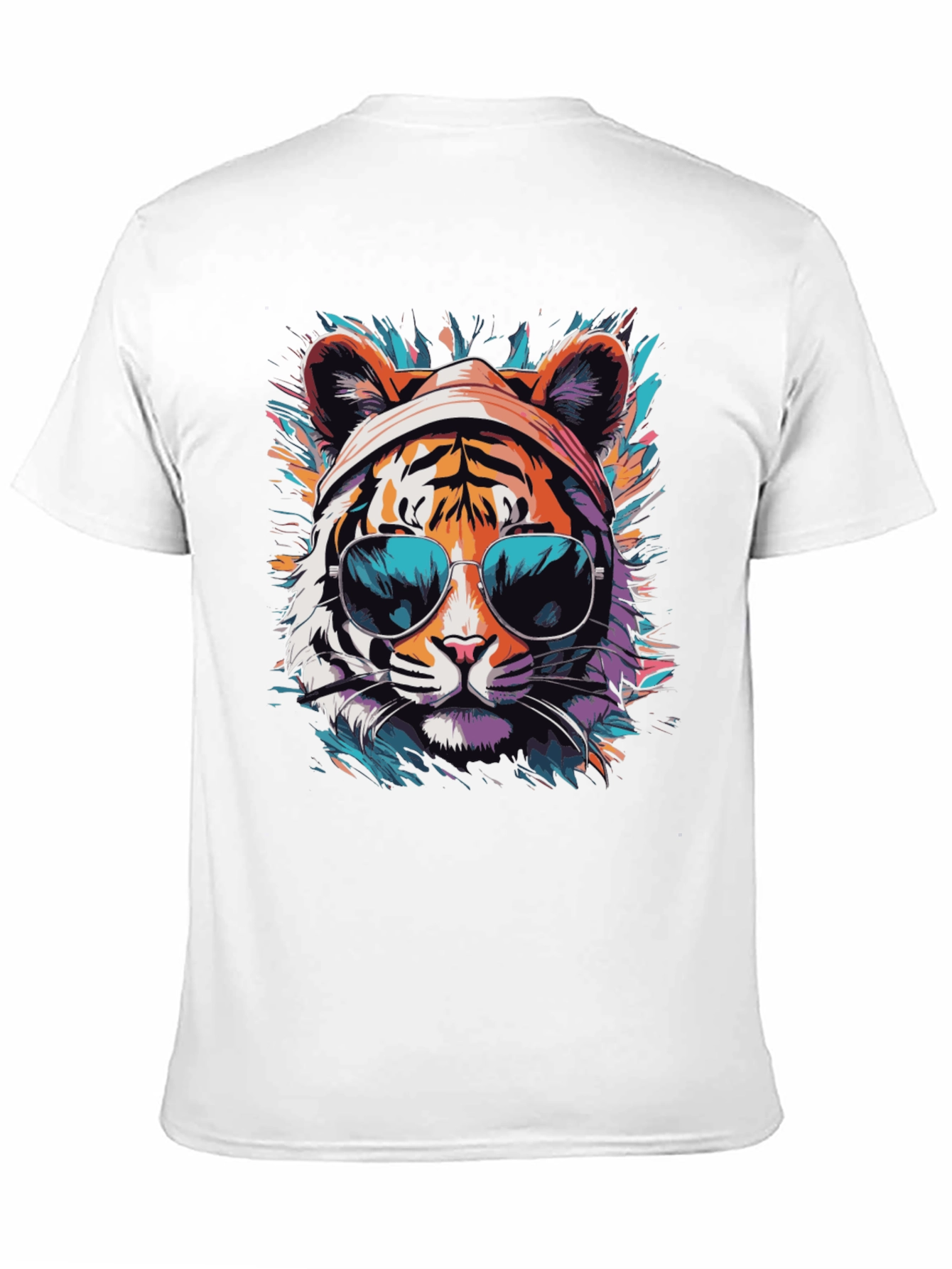 Cool Tiger Graphic Tee - Unisex Black T-Shirt