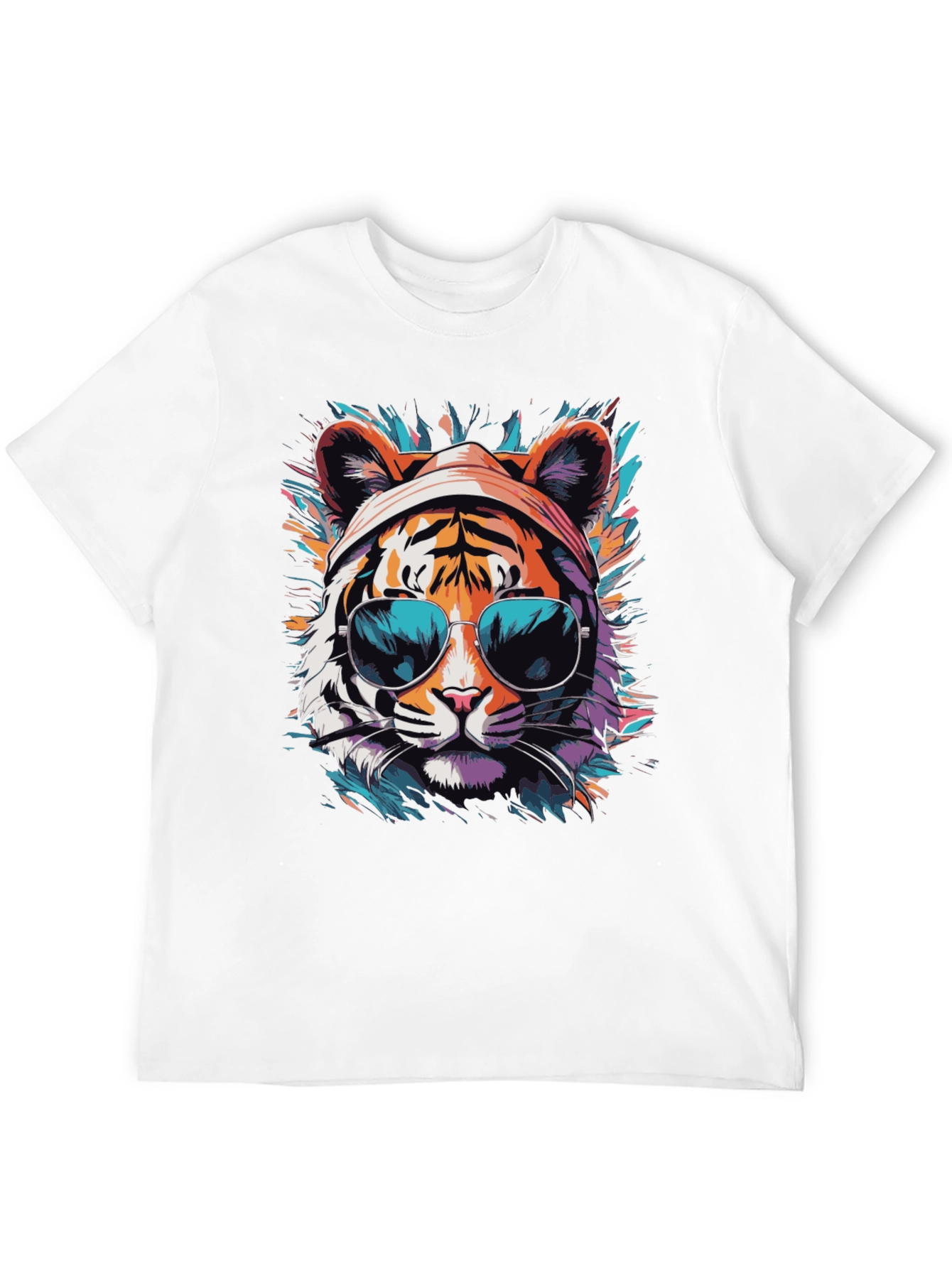 Cool Tiger Graphic Tee - Unisex Black T-Shirt