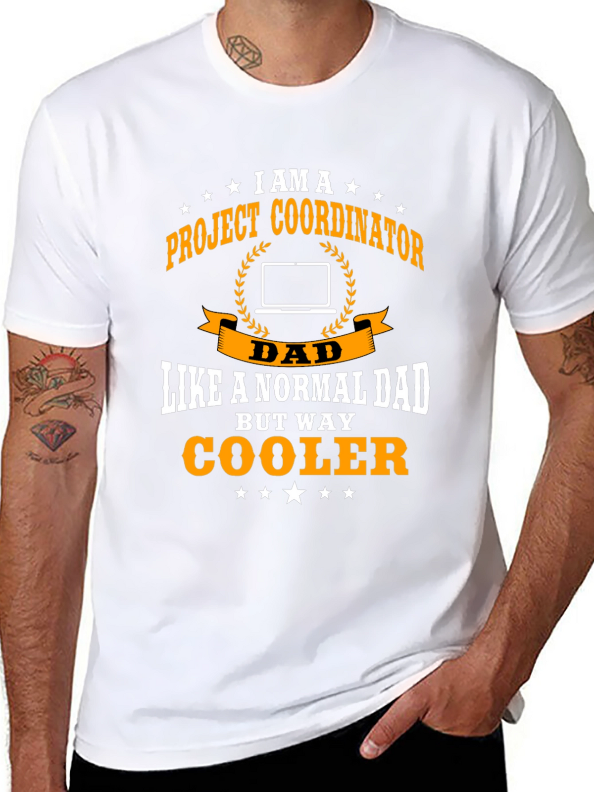 Project Coordinator Dad T-Shirt - Cooler Than Normal!