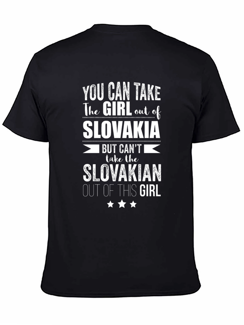 Slovakia Pride Graphic T-Shirt - Slovakian Girl