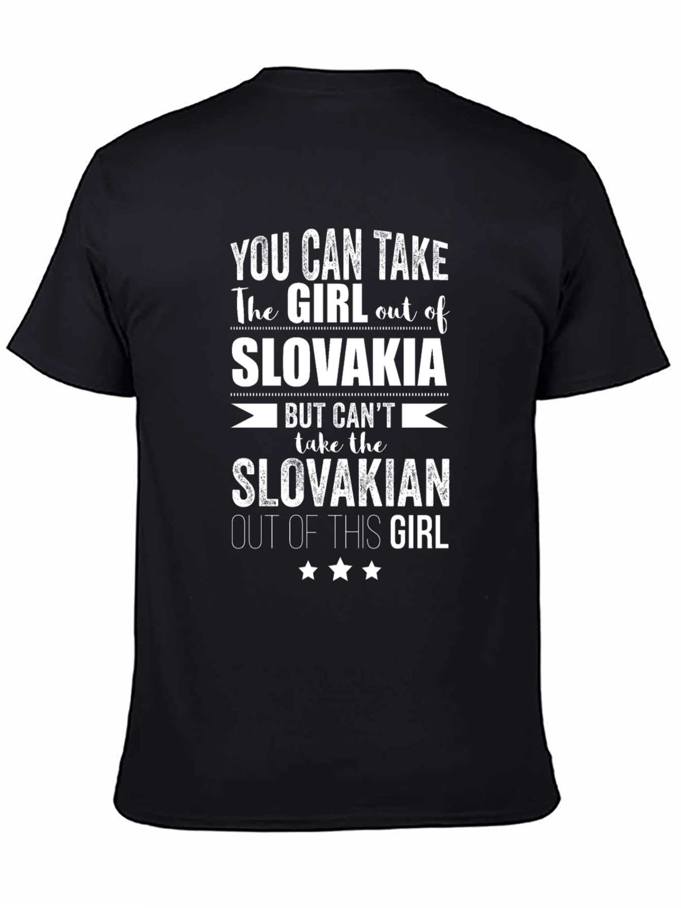Slovakia Pride Graphic T-Shirt - Slovakian Girl