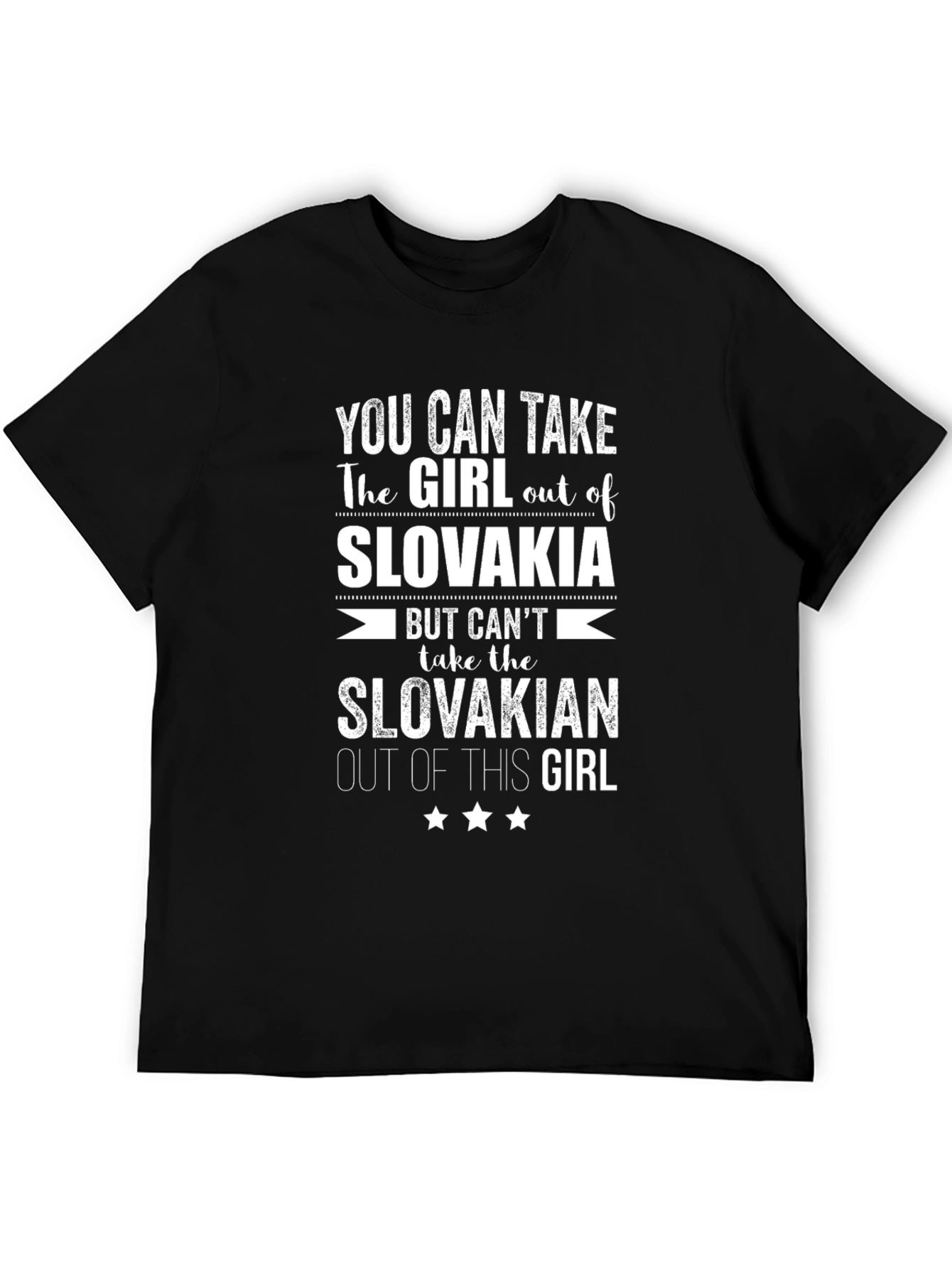 Slovakia Pride Graphic T-Shirt - Slovakian Girl