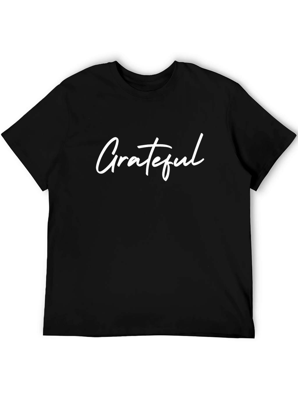 Grateful Graphic Tee - Black Cotton T-Shirt