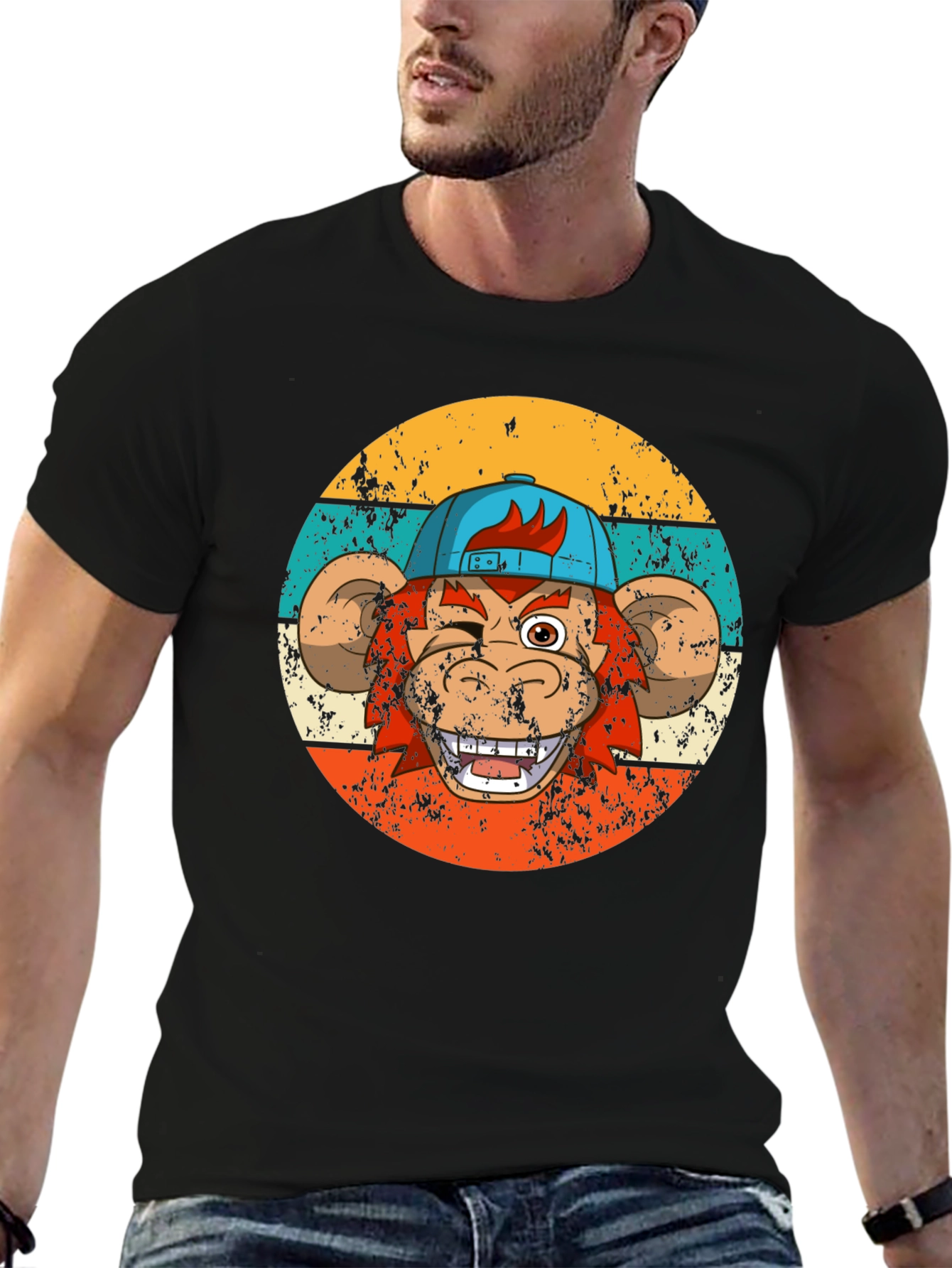 Retro Monkey Graphic Tee