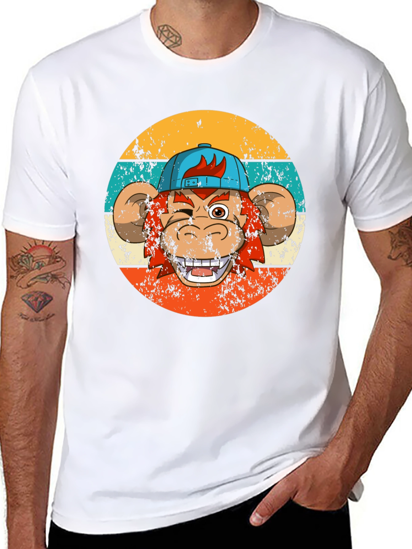 Retro Monkey Graphic Tee