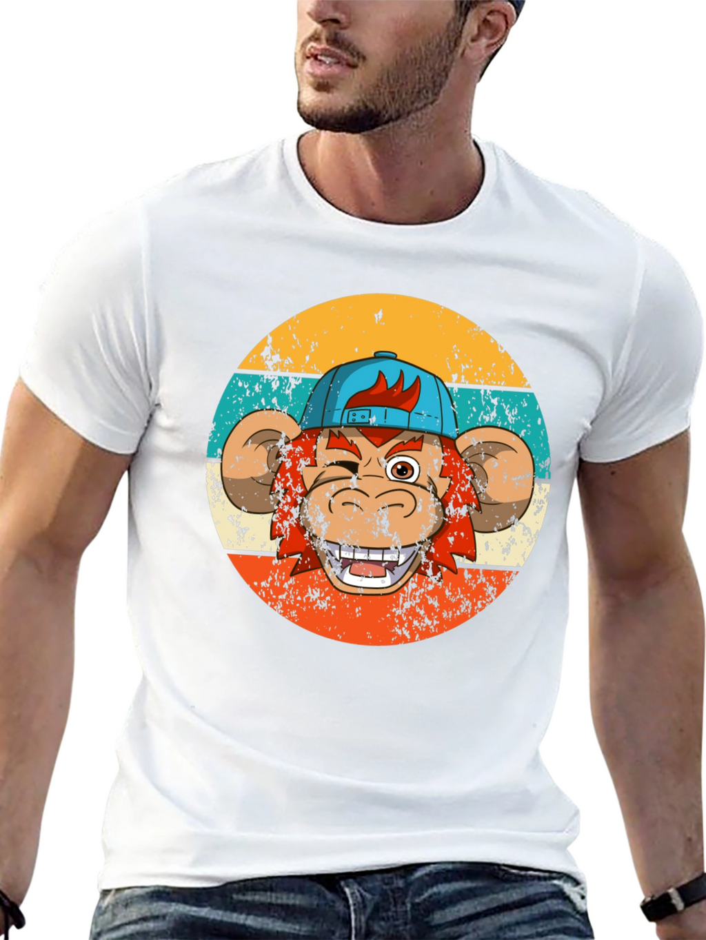 Retro Monkey Graphic Tee