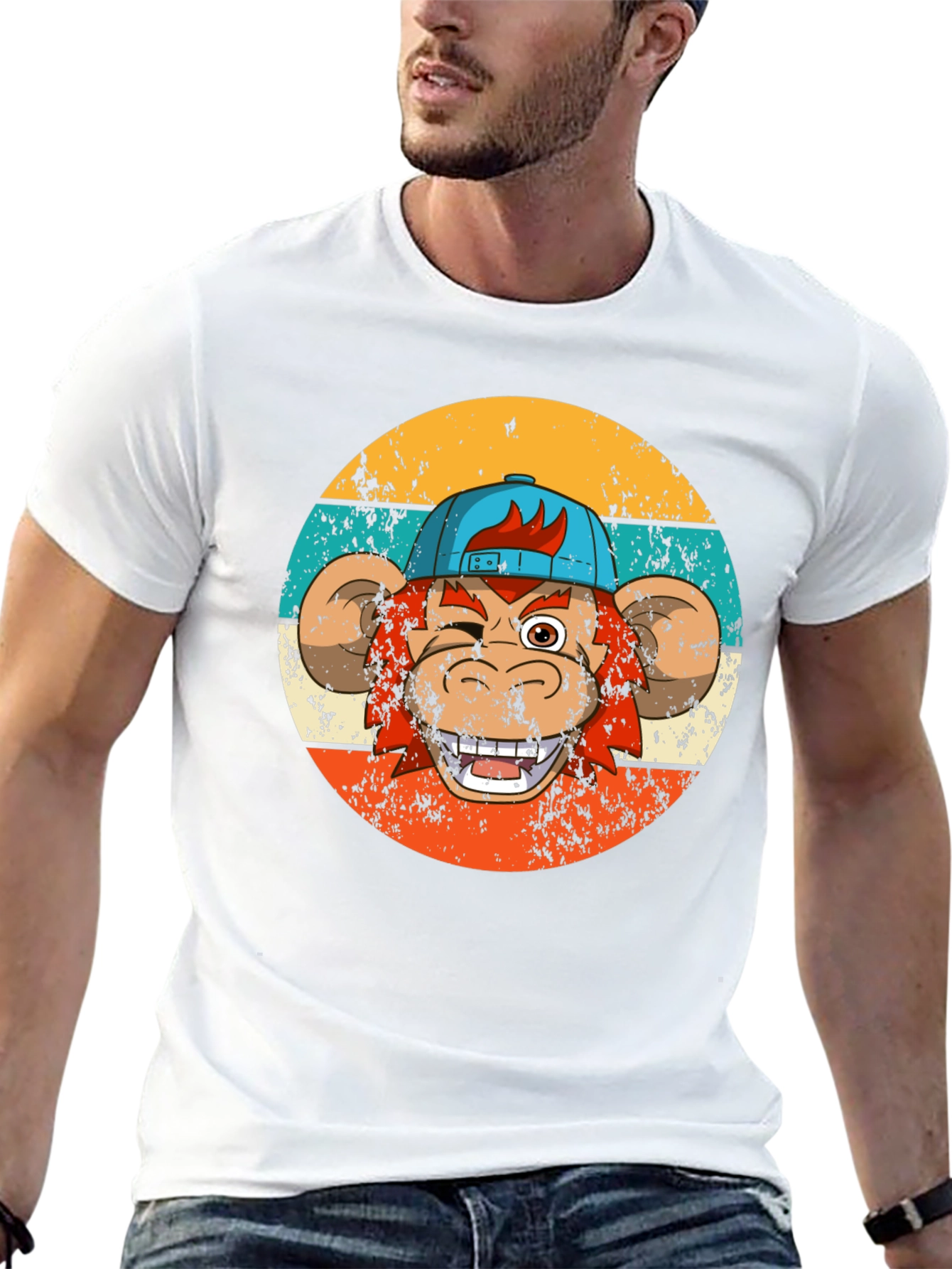 Retro Monkey Graphic Tee