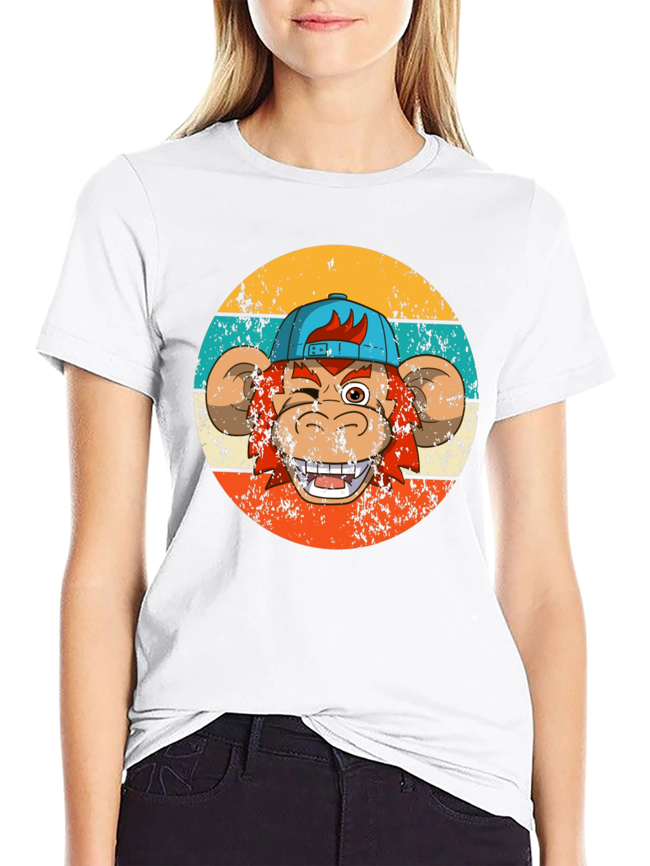 Retro Monkey Graphic Tee